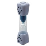 2 Minutes Smiling Face The Hourglass for Kids Toothbrush Timer Sand Clock, blue sand